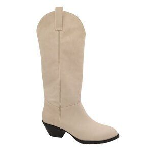 NEW Jeffrey Campbell Blade 2 Western Boots Womens 9 Knee High Ivory Leather